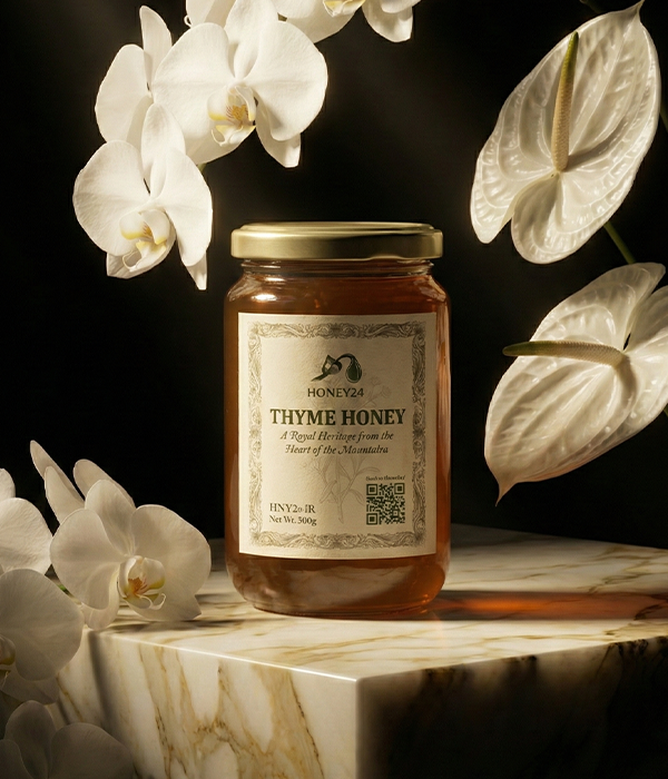 عسل طبیعی آویشن هانی24 مناسب درمان معده