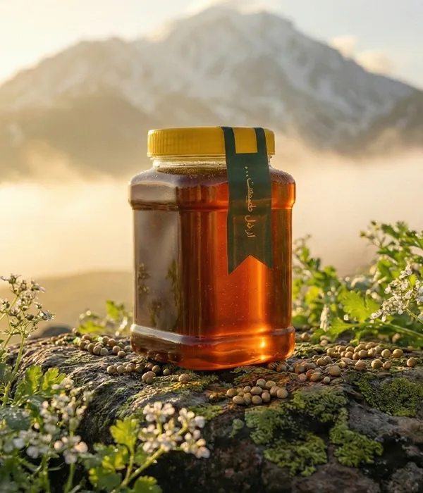 شیشه عسل طبیعی گشنیز اردبیل هانی24