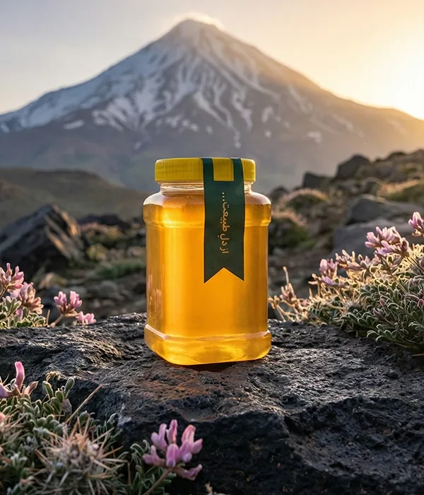 شیشه عسل طبیعی گون دماوند هانی24 ملایم