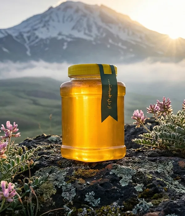 شیشه عسل طبیعی گون سبلان هانی24
