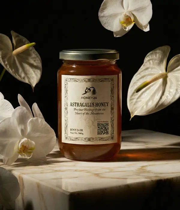 شیشه عسل گون هانی24 با موم طبیعی